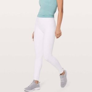 White Lululemon leggings